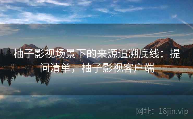 柚子影视场景下的来源追溯底线：提问清单，柚子影视客户端