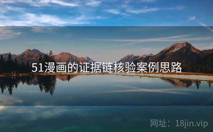 51漫画的证据链核验案例思路