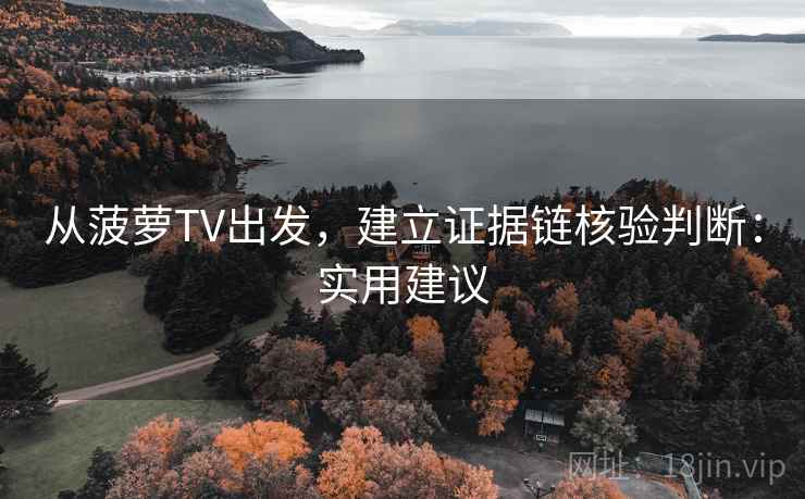从菠萝TV出发，建立证据链核验判断：实用建议