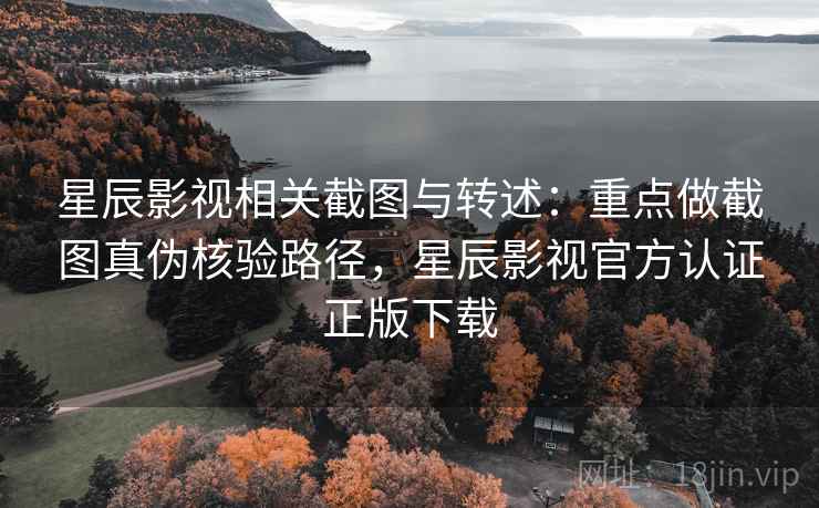 星辰影视相关截图与转述：重点做截图真伪核验路径，星辰影视官方认证正版下载