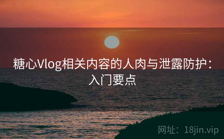 糖心Vlog相关内容的人肉与泄露防护:入门要点 糖心Vlog相关内容的人肉与泄露防护:入门要点