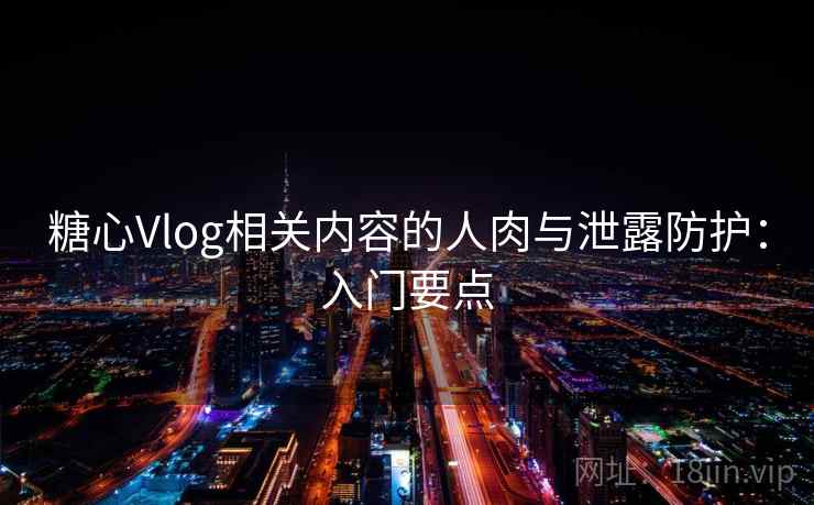 糖心Vlog相关内容的人肉与泄露防护：入门要点